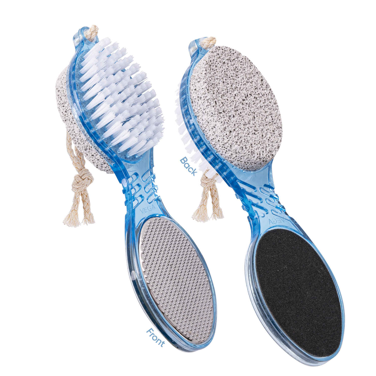 Buy VEGA 4 in 1 Feet Pedicure Tools with Foot Scrubber, Pumice Stone, Foot Rasp and Black Emery for Home Foot Care, Soft Care | Foot File Callus Remover - Multi Purpose Pedicure & Manicure Tool, (PD-02) 1 pc - Purplle
