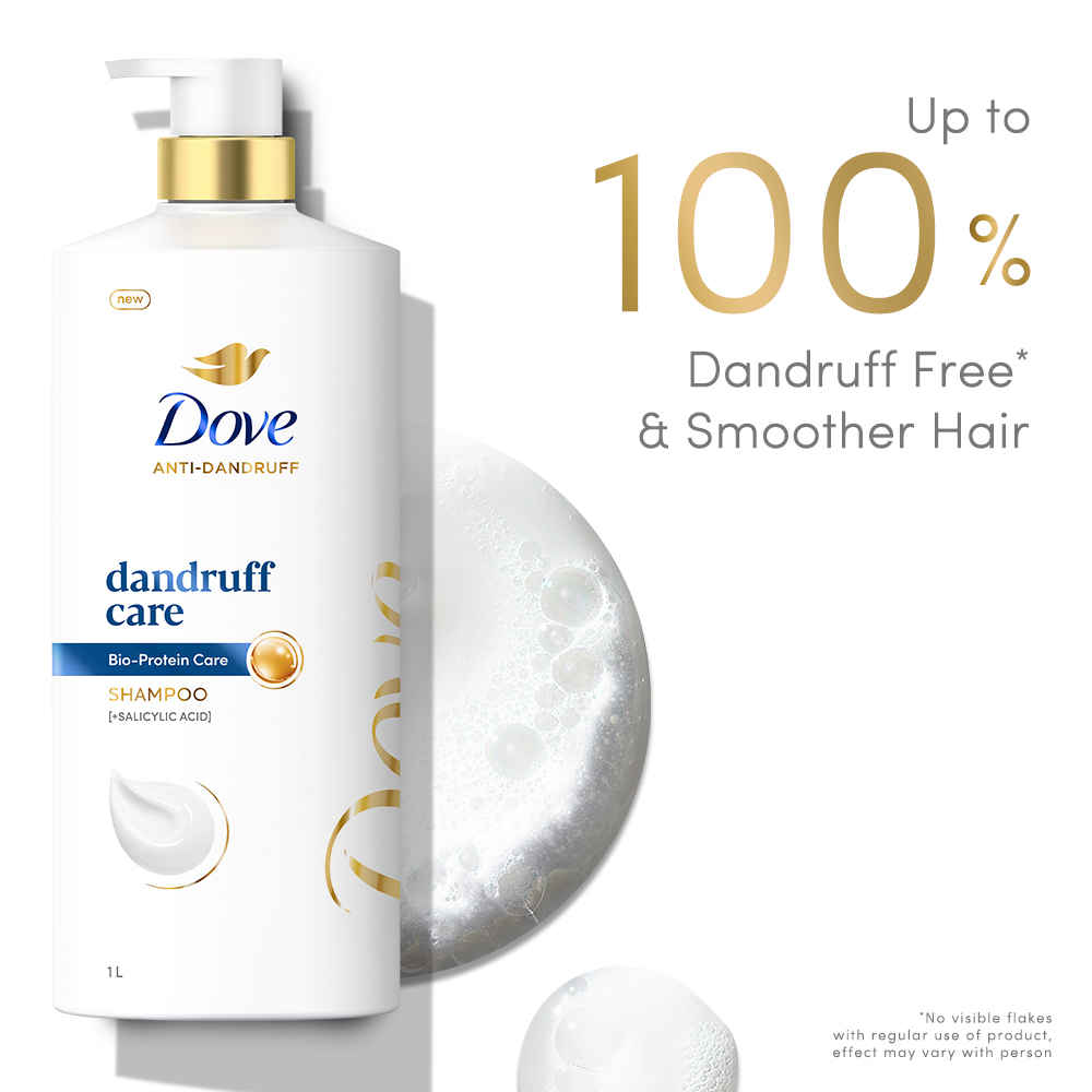 Buy Dove Dandruff Clean & Fresh Shampoo for Dry, Itchy & Flaky Scalp, 1 Litre - 1 L - Purplle