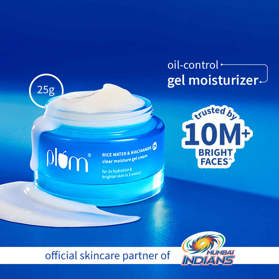 Buy Plum 2% Niacinamide & Rice Water Superlight Gel Cream Moisturizer for Face | Oil-Free Hydration | Brightens, Fades Blemishes | Dermat-Tested | All Skin Types | Women & Men | 100% Vegan | 25 gm - Purplle