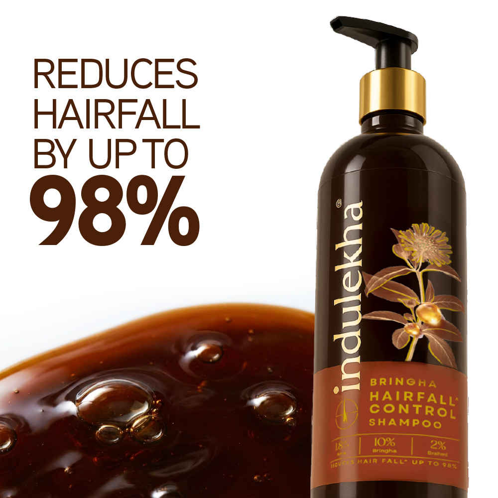 Buy Indulekha Bringha Hair Fall Control Shampoo, 180 ml - Purplle