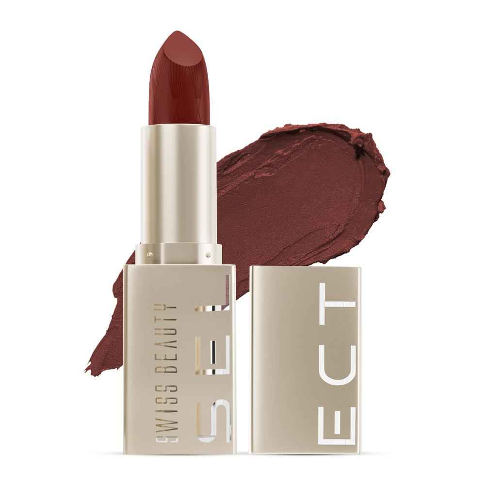 Buy Swiss Beauty Select Creme Touch Lipstick Brave Brown (4 gm) - Purplle