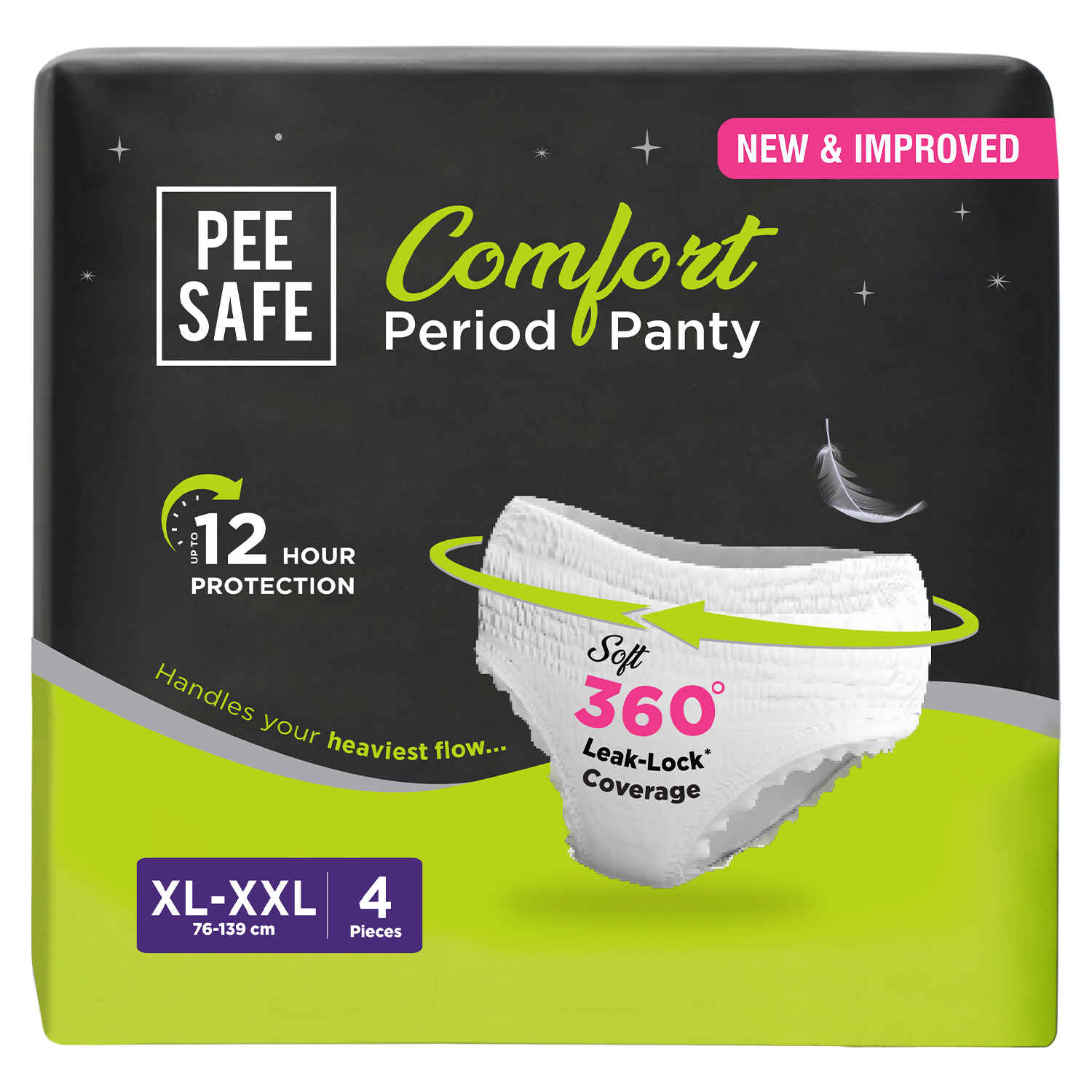 Buy Pee Safe Comfort Period Panty (XL-XXL) 4 Pcs - Purplle
