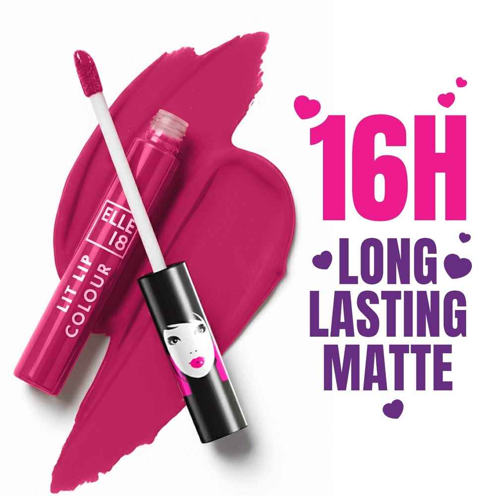 Buy Elle18 Liquid Lip Color|| Barn Red|| 5.6 ml - Purplle