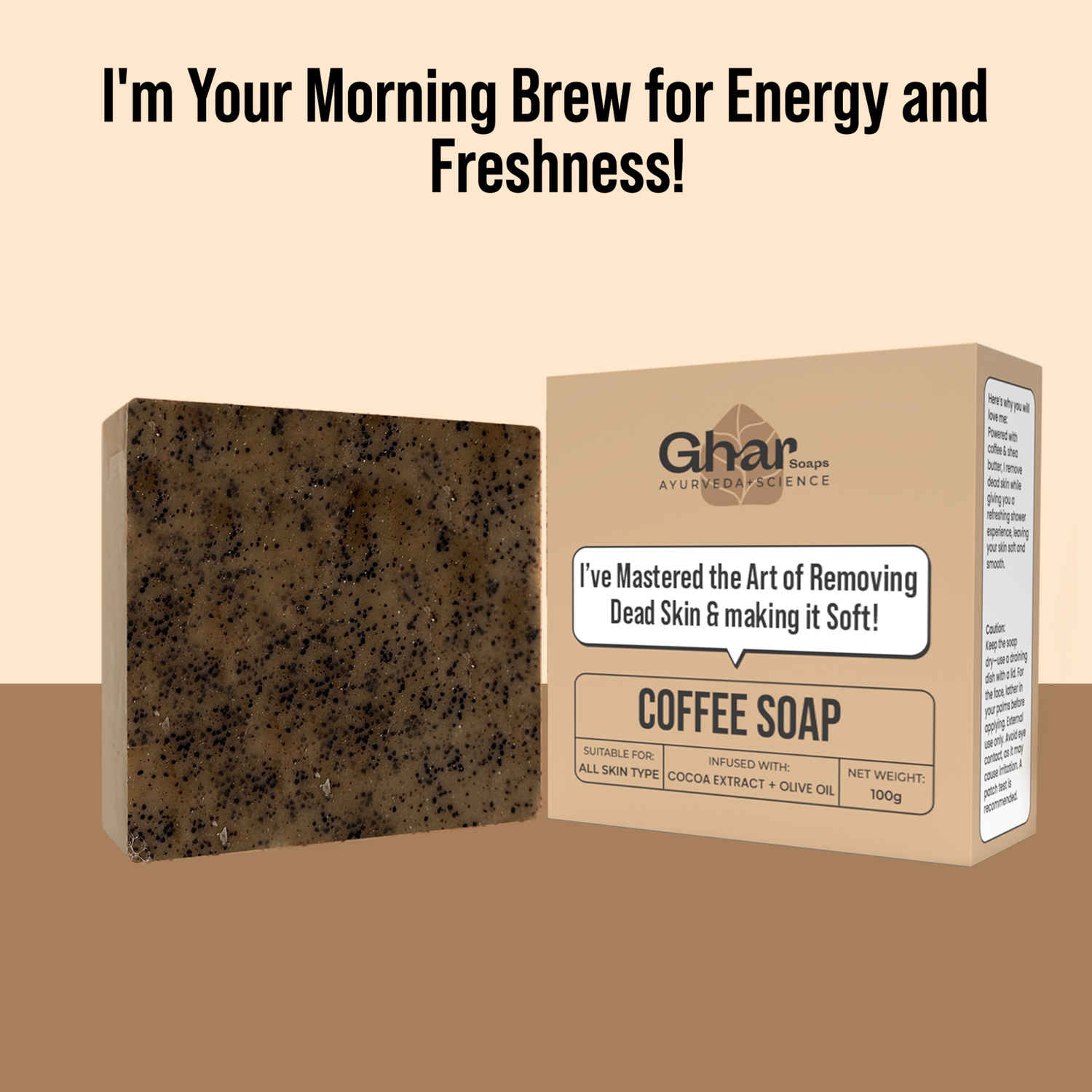 Buy GharSoaps Coffee Deep Cleansing Bath Soap (100 g) - Purplle
