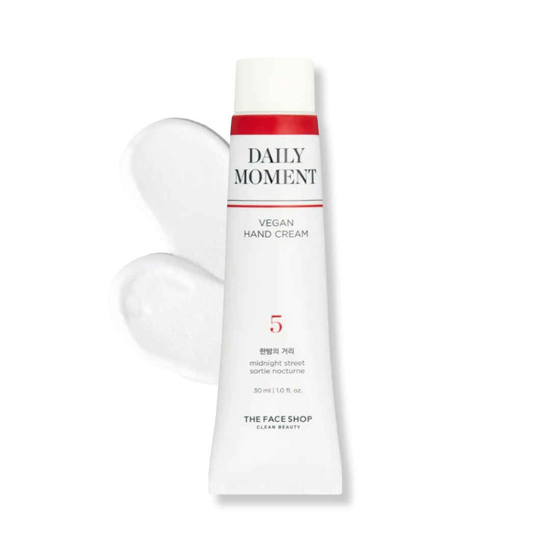 Buy The Face Shop The Face Shop Daily Moment Vegan Hand Cream - Midnight Street with Hyaluronic Acid & Shea Butter, Non-Greasy hand care cream 30 ml - Purplle