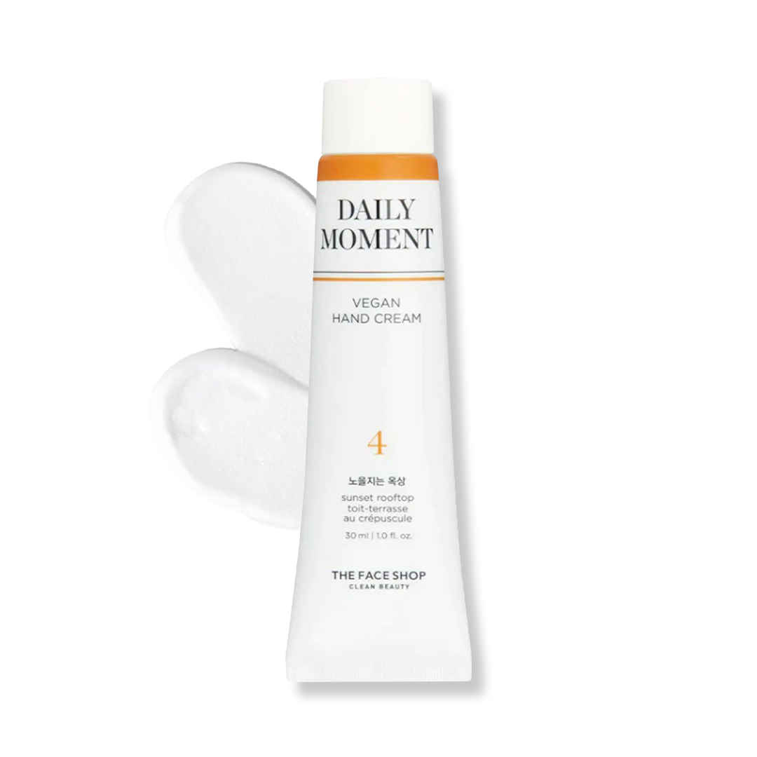 Buy The Face Shop The Face Shop Daily Moment Vegan Hand Cream - Sunset Rooftop with Hyaluronic Acid & Shea Butter, Non-Greasy hand care cream 30 ml - Purplle