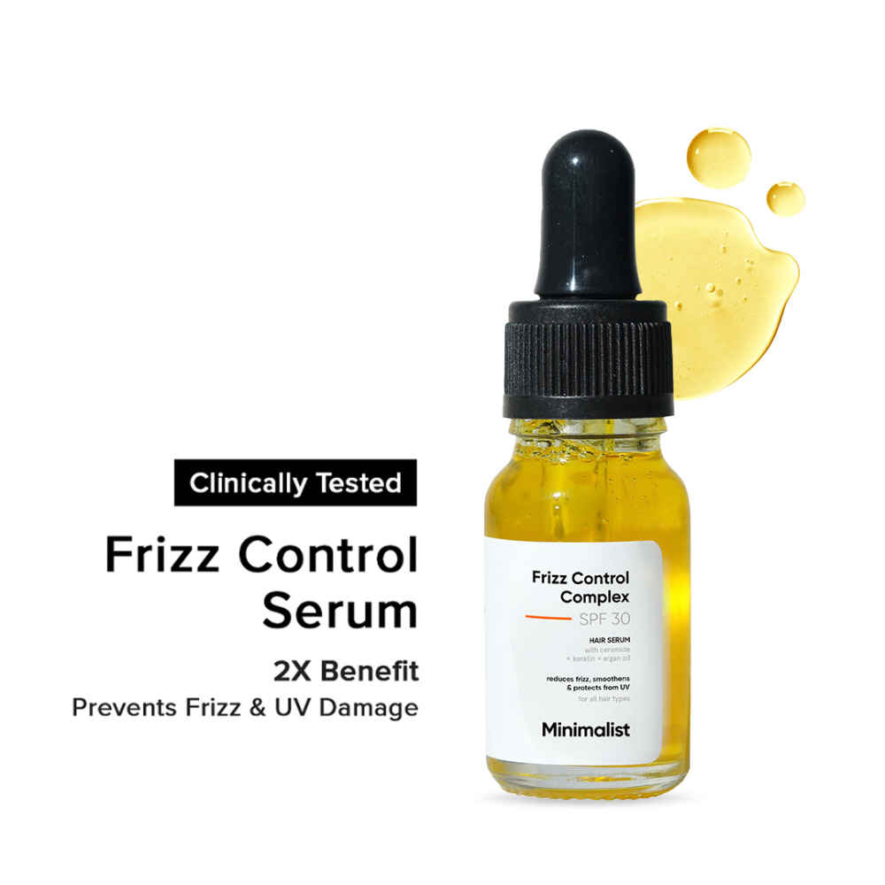 Buy Minimalist Frizz Control Complex SPF 30 Hair Serum 10 ml - Purplle