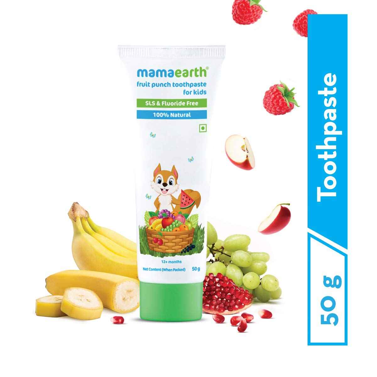 Buy Mamaearth Fruit Punch Toothpaste For Kids (50 gm) - Purplle