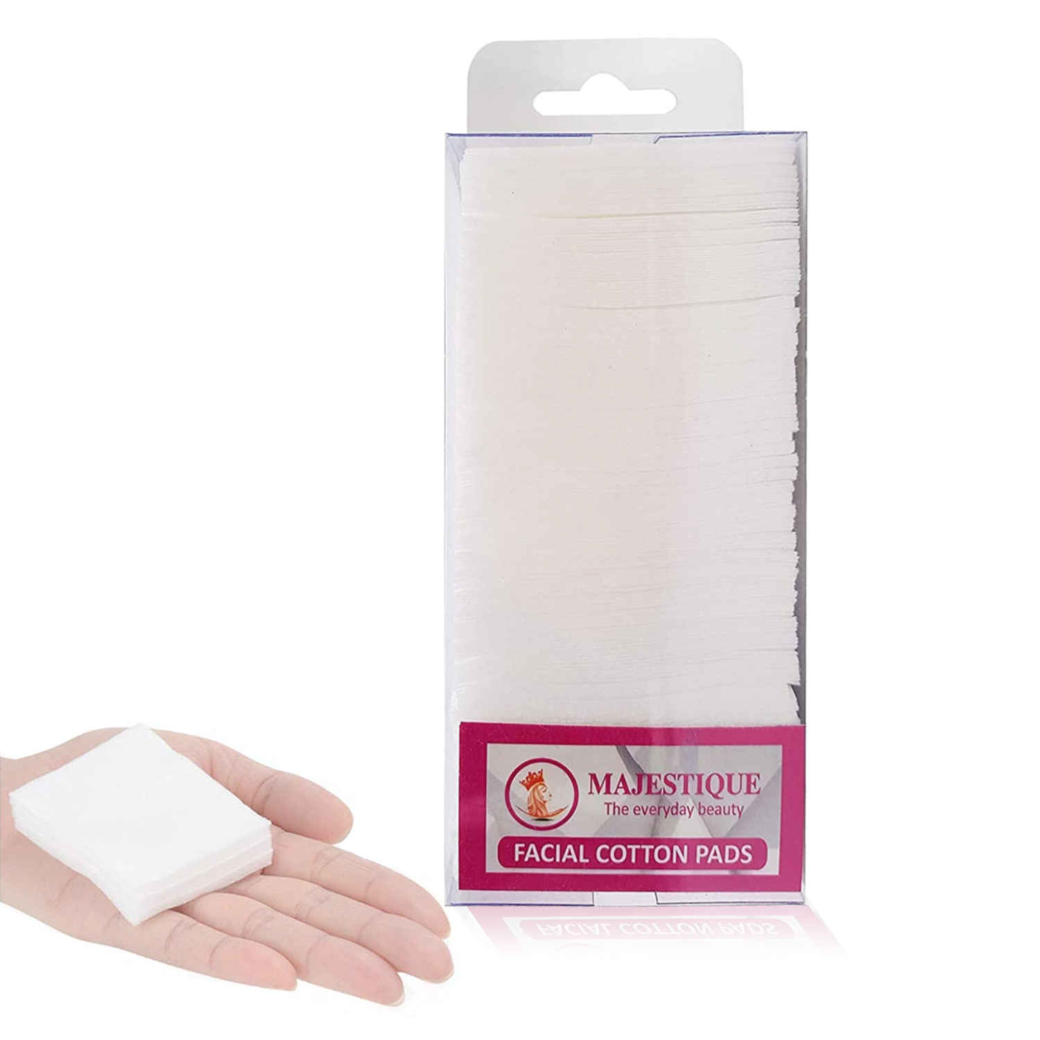 Buy Majestique Square Cotton Face Pads, Soft Touch for Eye, Face Cleansing Tissues, Multifunctional - 250 Count / 1 Pack - Purplle