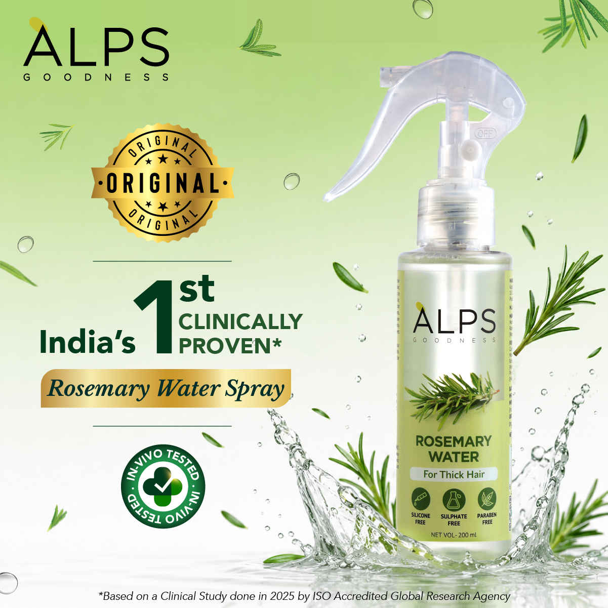 Buy Alps Goodness Rosemary Water (200 ml) | Rosemary water for hair | Hair Spray for Regrowth | Hair Growth Expert | Hair Growth Serum | Viral Rinse | Saver Pack - Purplle