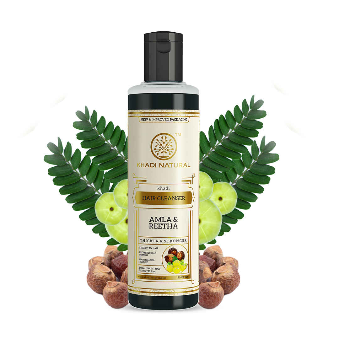 Buy Khadi Natural A mla & Reetha Hair Cleanser | Thicker & Stronger Hair - 210 ml - Purplle