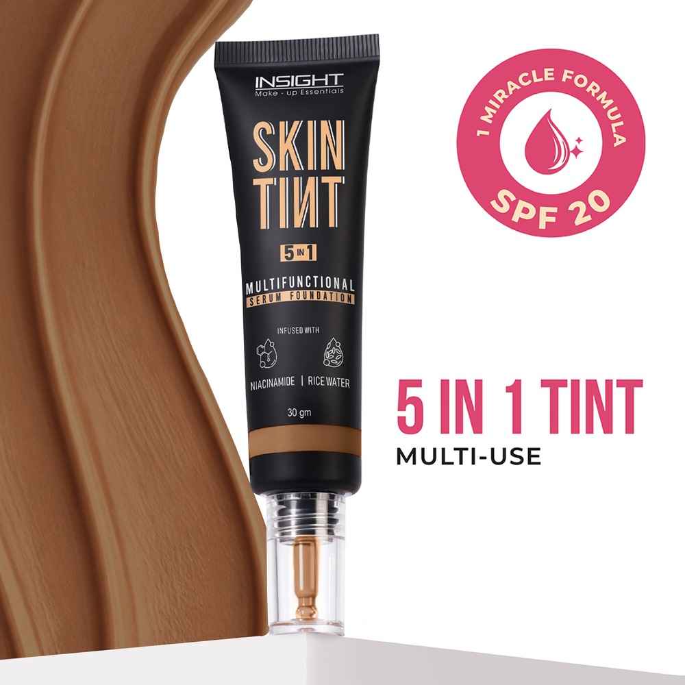 Buy Insight Cosmetics Skin Tint 5In1 Multifunctional Serum Foundation - Brewtiful - 30 gm - Purplle