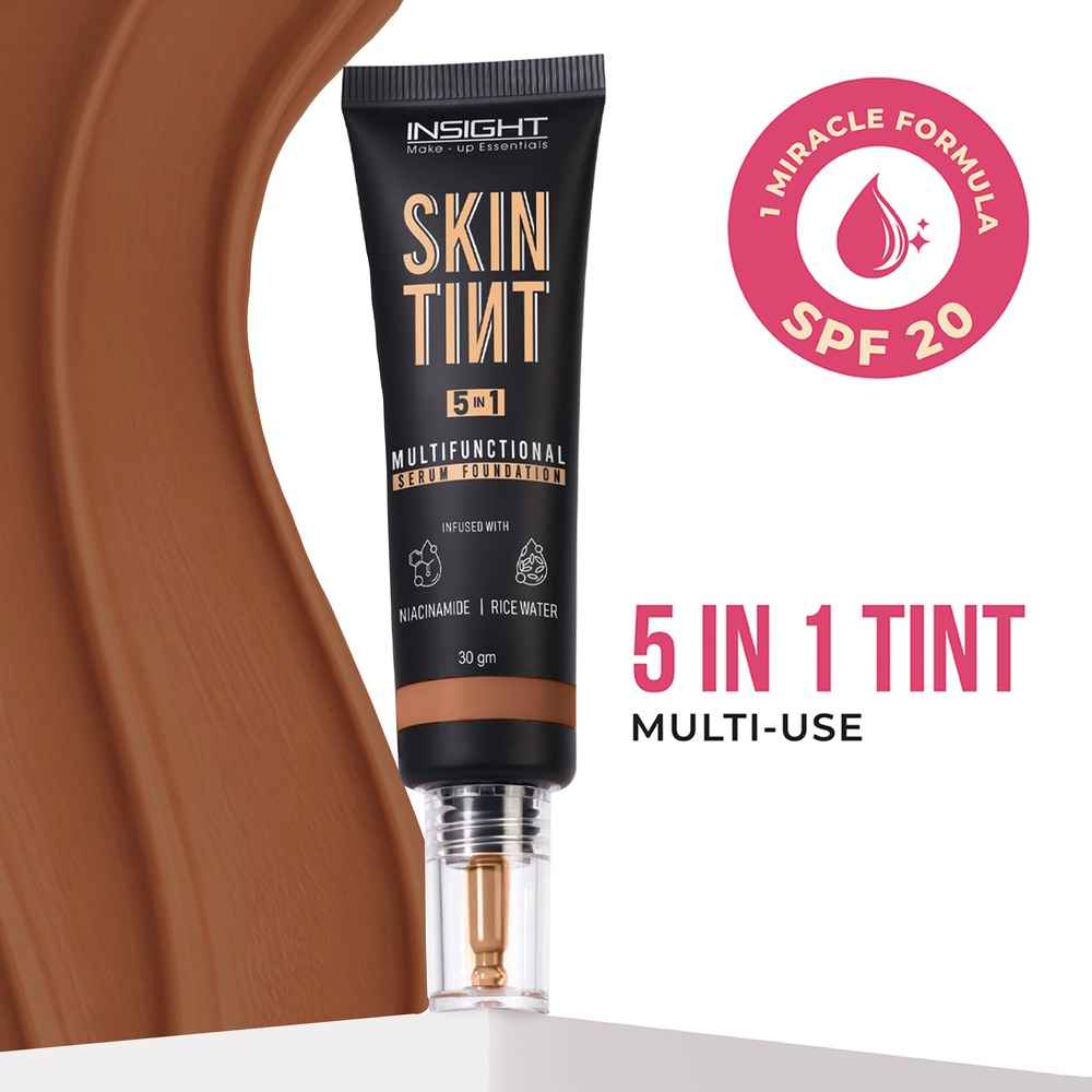 Buy Insight Cosmetics Skin Tint 5In1 Multifunctional Serum Foundation - Filter Coffee - 30 gm - Purplle