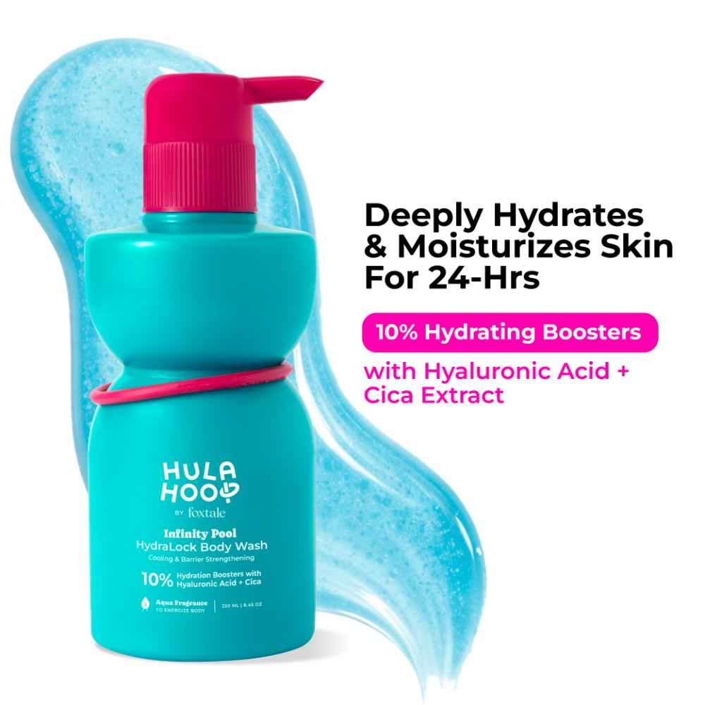 Buy Foxtale Hula Hoop HydraLock Body Wash| 24-Hrs Long Hydration & Moisturization | 250 ml - Purplle
