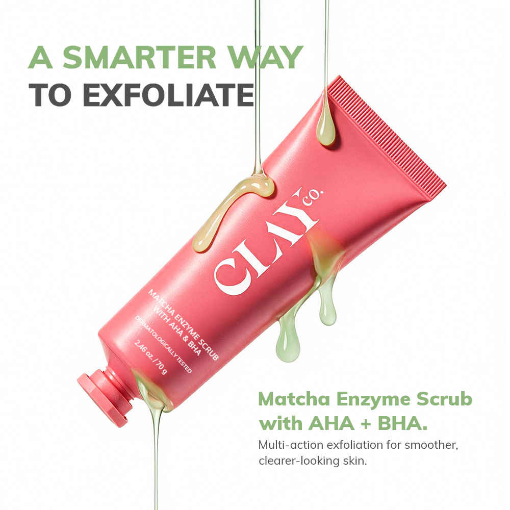 Buy Clayco Matcha Enzyme Scrub with AHA & BHA | 70 gm - Purplle