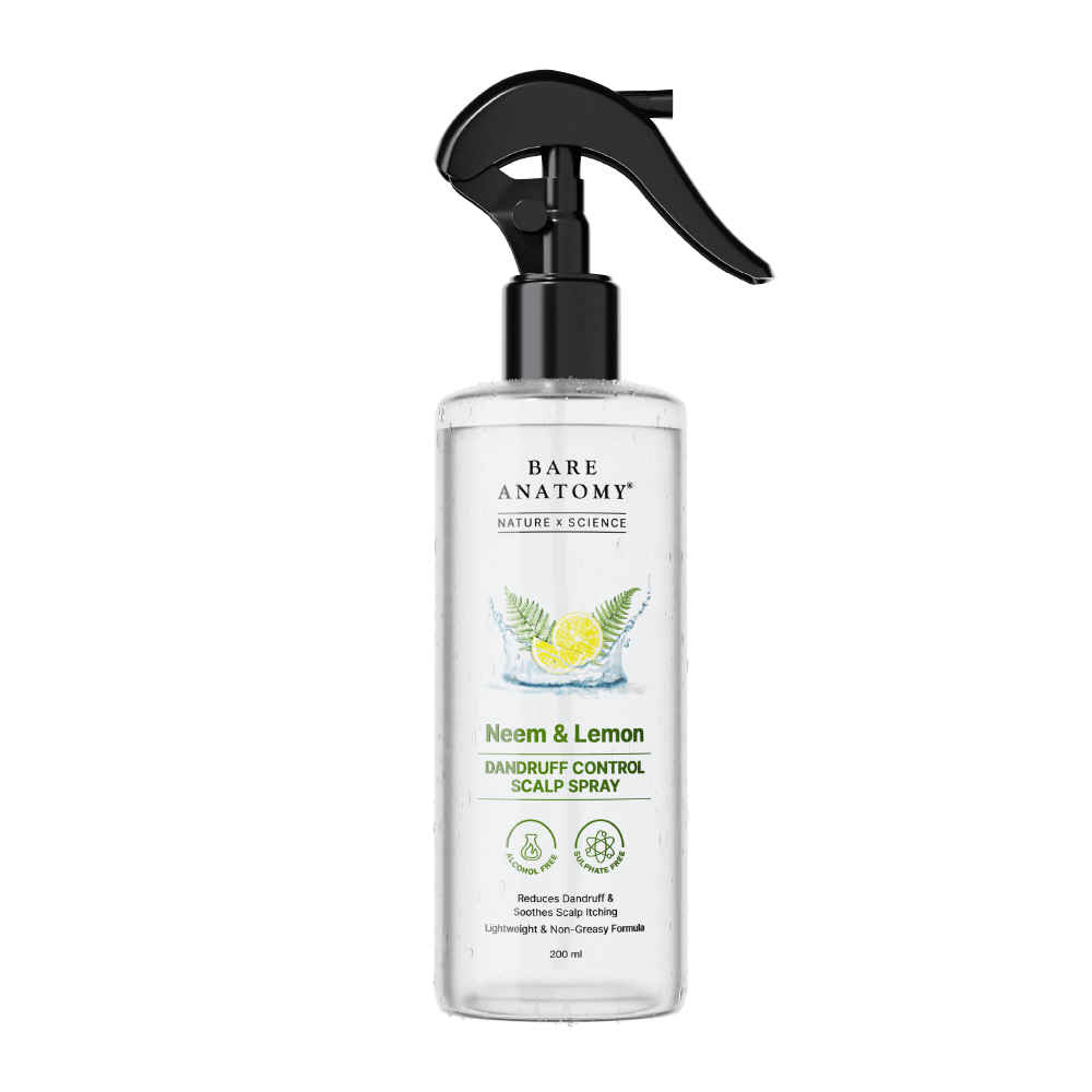 Buy Bare Anatomy Neem & Lemon Dandruff Control Scalp Spray for Itchy Dandruff |200 ml - Purplle
