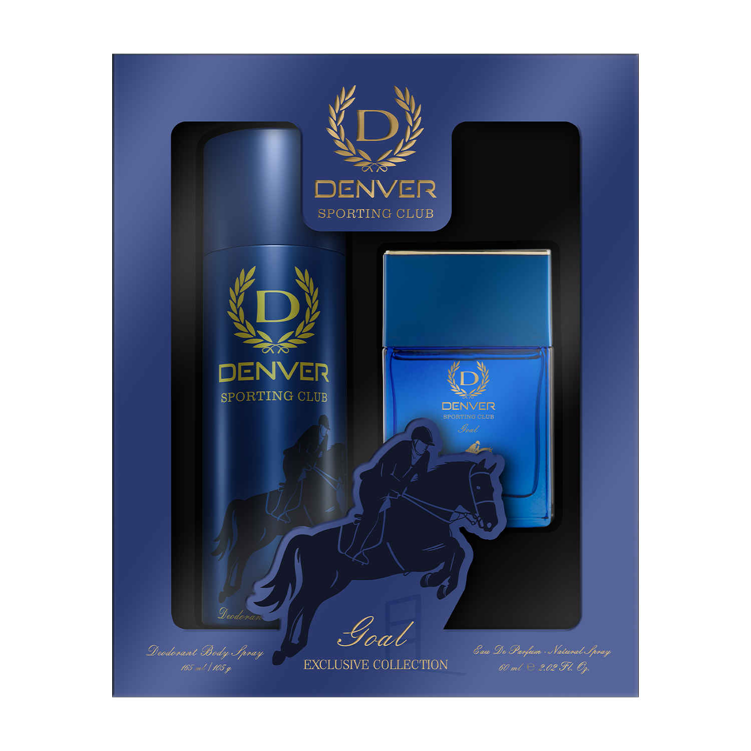 Buy Denver Sporting Club Goal Gift Set For Men - Deo (150 ml) + Goal Perfume (60 ml) | Long Lasting Fragrance Combo Gift set - Purplle