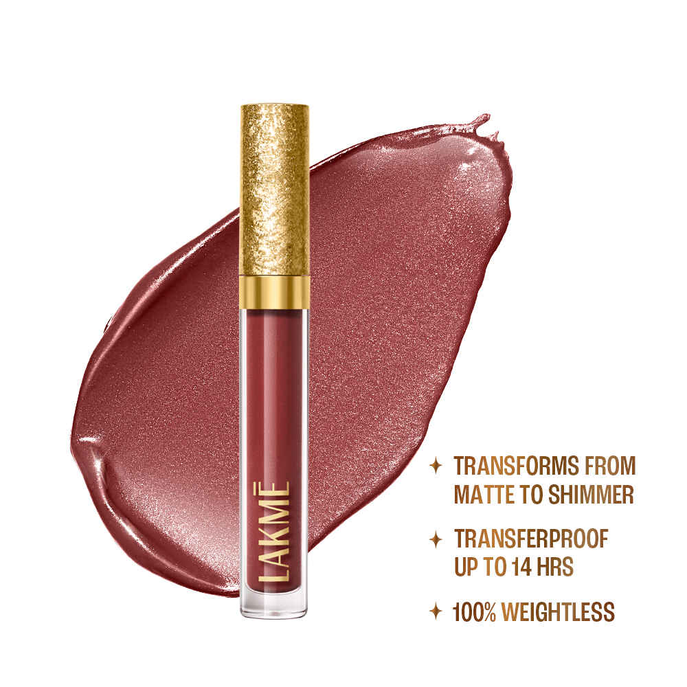 Buy Lakme Be-jewel Shimmer Lip Liquid - 304 Nude Sparkle 3.5 ml - Purplle