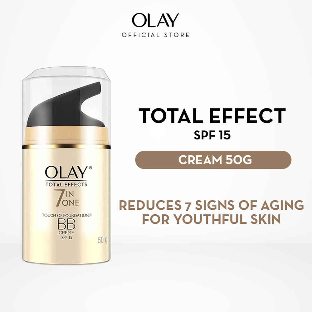 Buy Olay Total Effects 7 In One Touch Of Foundation BB Creme SPF 15(50 gm) - Purplle