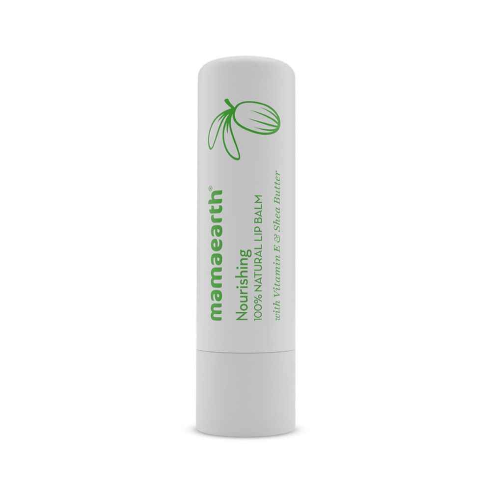 Buy Mamaearth Nourishing 100% Natural Lip Balm with Vitamin E and Shea Butter for Soft & Supple Lips - 4 gm - Purplle