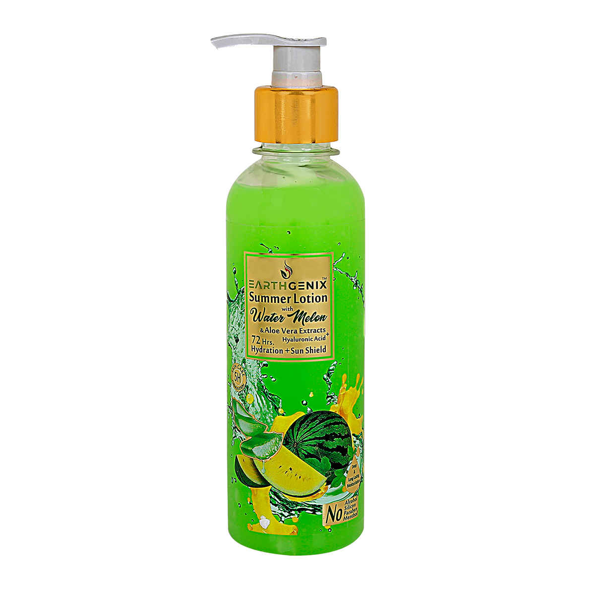 Buy Earthgenix Sun Protect Lotion with Water Melon & Aloe Vera Extracts + Hyaluronic Acid - 300 ml - Purplle