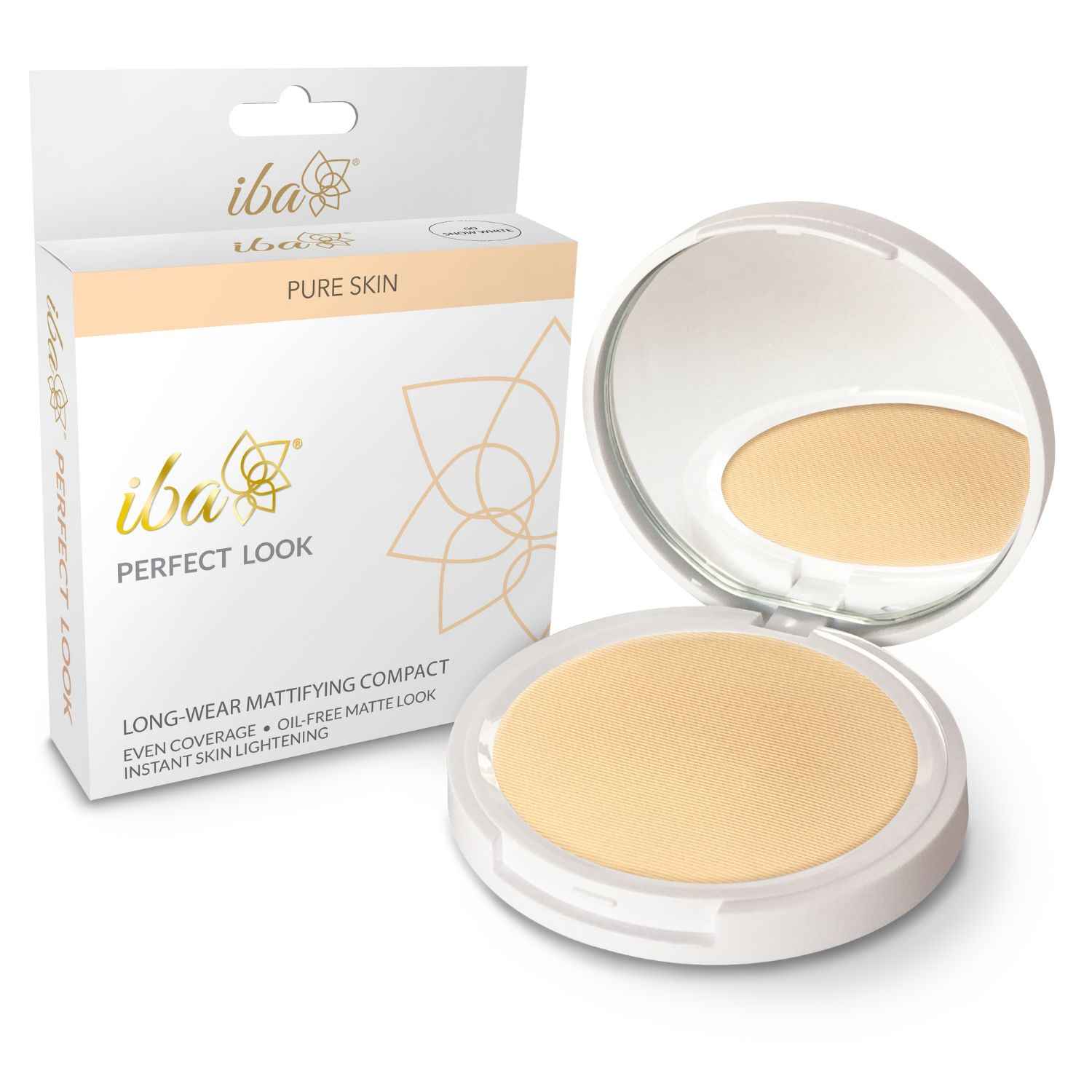 Buy Iba Perfect Look Long-Wear Mattifying Compact 00 Snow White (9 gm) - Purplle