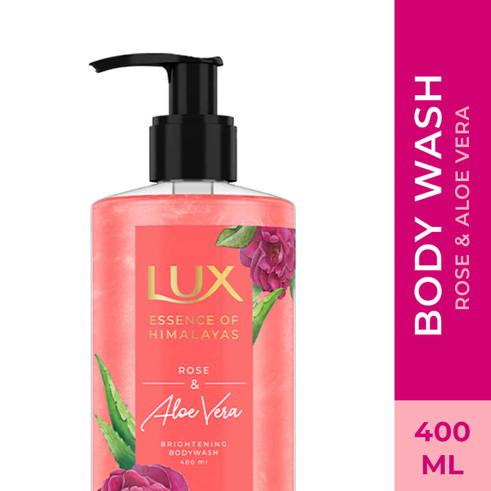 Buy LUX ROSE & ALOEVERA SHIM BW 400 ml - Purplle