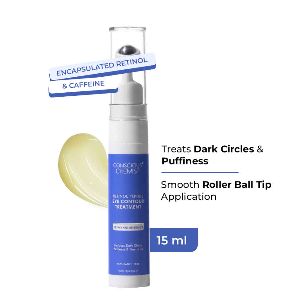 Buy Conscious Chemist Eye Contour Treatment | Retinol Peptide | Dark Circles & Puffiness & Fine Lines 15 ml - Purplle