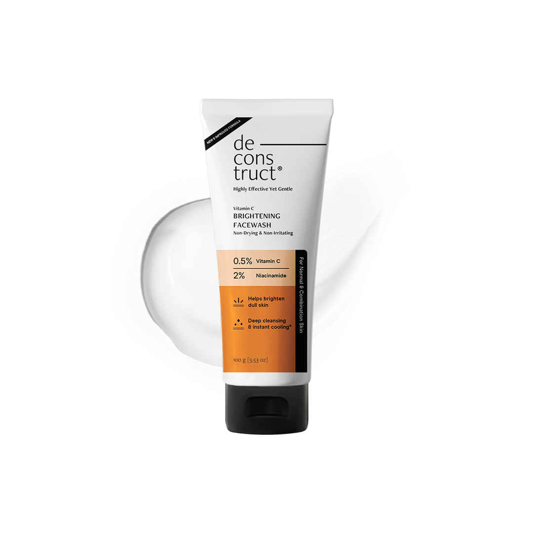 Buy Deconstruct Brightening Face Wash with Vitamin C+Niacinamide For Glowing Skin,Non-Irritating Formula - 100 gm - Purplle