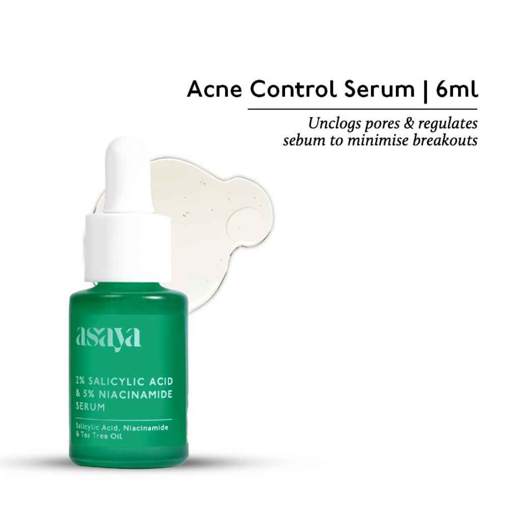 Buy Asaya 2% Salicylic Acid & 5% Niacinamide Face Serum 6 ml - Purplle
