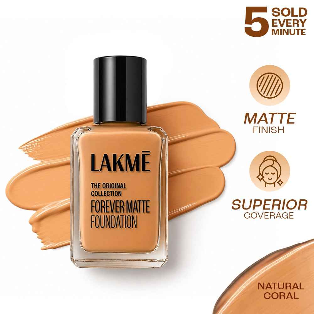 Buy Lakme Perfecting Liquid Foundation - Natural Coral (27 ml) - Purplle