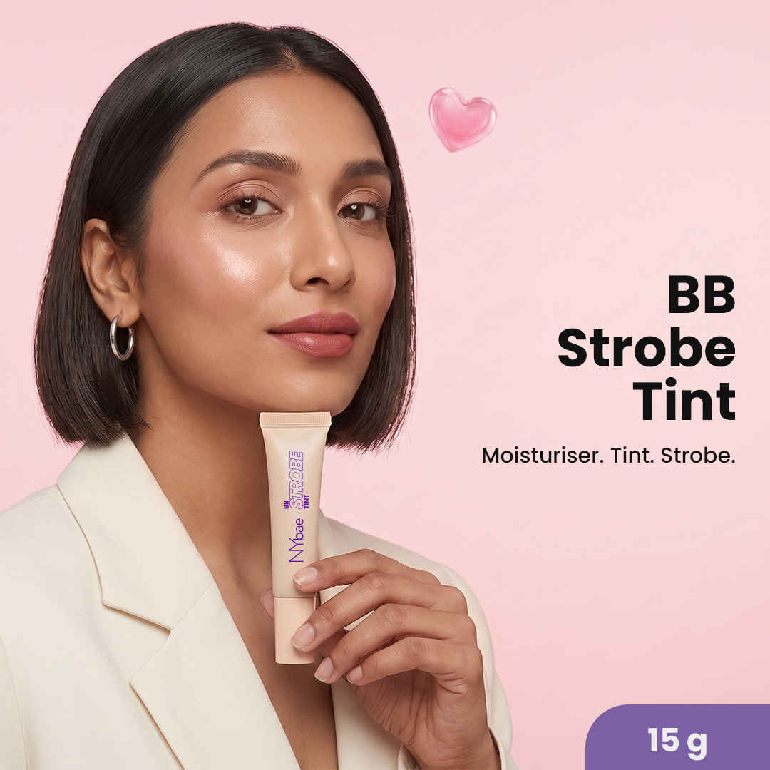 Buy NY Bae BB Strobe Tint | 3-in-1 Makeup Base | Moisturizer, Skin Tint & Strobe Cream | Radiant Dewy Glass Skin Glow | Instant Illumination | Intense Hydration | Natural Shade |15 gm - Purplle