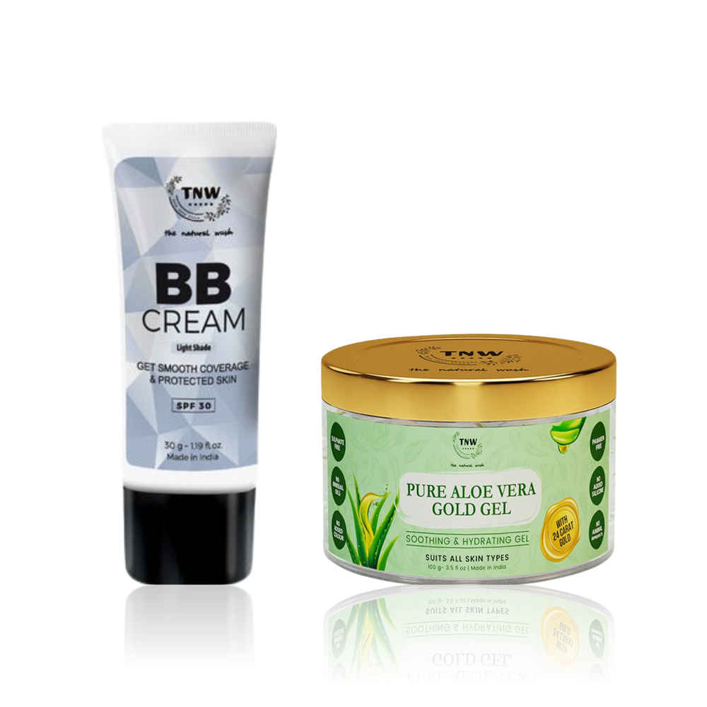 Buy TNW The Natural Wash BB Cream (30 gm) + Pure Aloe Vera Gold Gel (100 gm) | Combo of 2 - Purplle