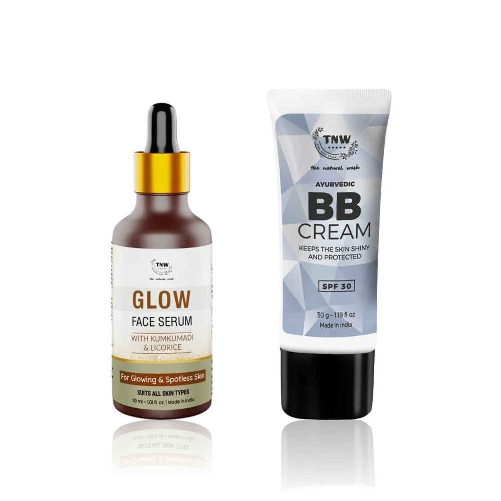 Buy TNW The Natural Wash BB Cream 30 gm + Kumkumadi & Licorice Glow Face Serum 30 ml | Combo of 2 - Purplle