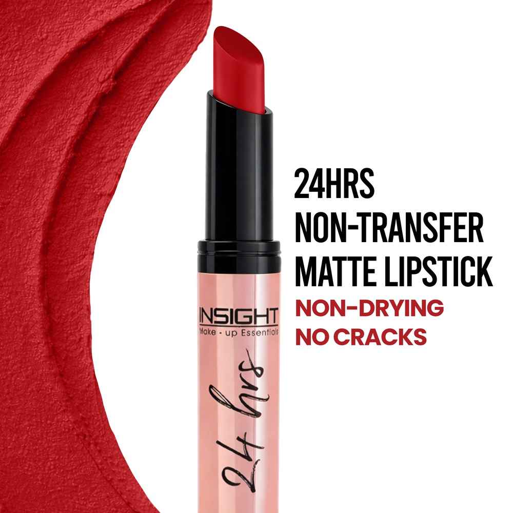 Buy INSIGHT COSMETICS 24 HRS NON TRANSFER MATTE LIPSTICK (LL-03)_BITCH (02) - 3 gm - Purplle