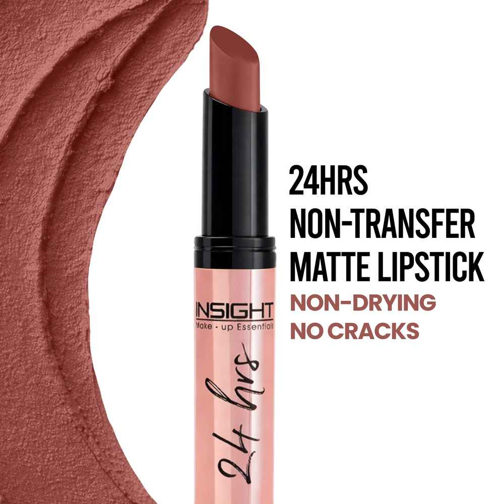 Buy INSIGHT COSMETICS 24 HRS NON TRANSFER MATTE LIPSTICK (LL-03)_MOODY (13) - Purplle