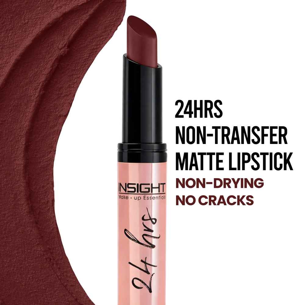 Buy INSIGHT COSMETICS 24 HRS NON TRANSFER MATTE LIPSTICK (LL-03)_RED SEEKER (11) 3 gm - Purplle