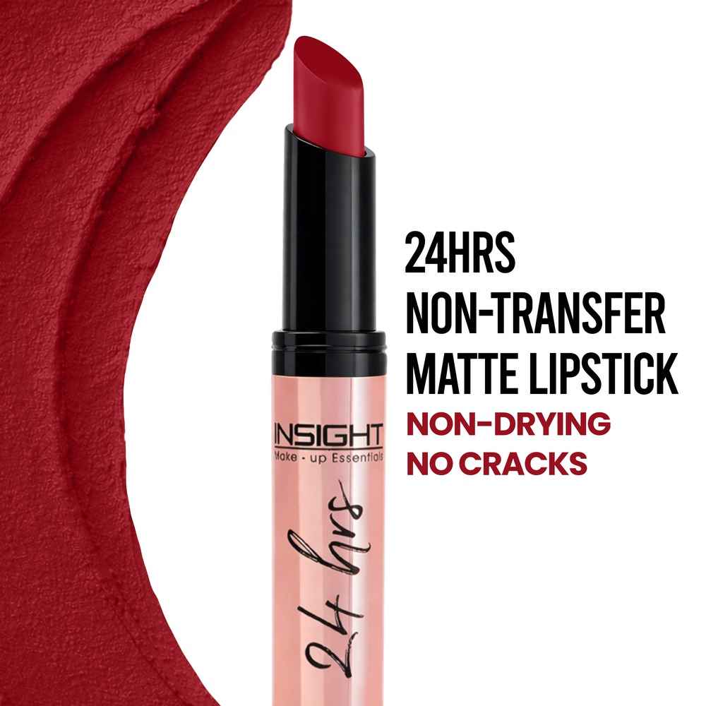 Buy INSIGHT COSMETICS 24 HRS NON TRANSFER MATTE LIPSTICK (LL-03)_BLOOD LUST (15) - Purplle