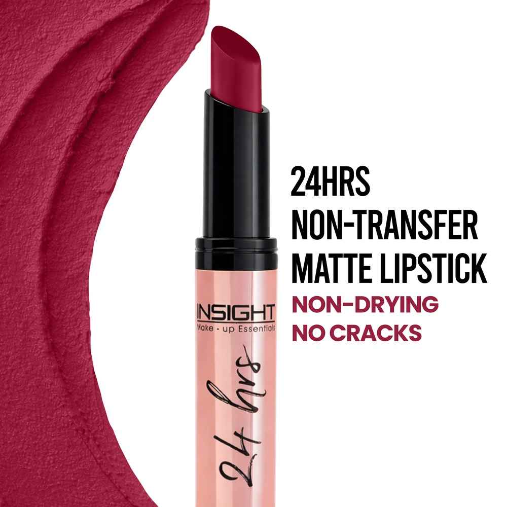 Buy INSIGHT COSMETICS 24 HRS NON TRANSFER MATTE LIPSTICK (LL-03)_YES, PLEASE! (16) - Purplle