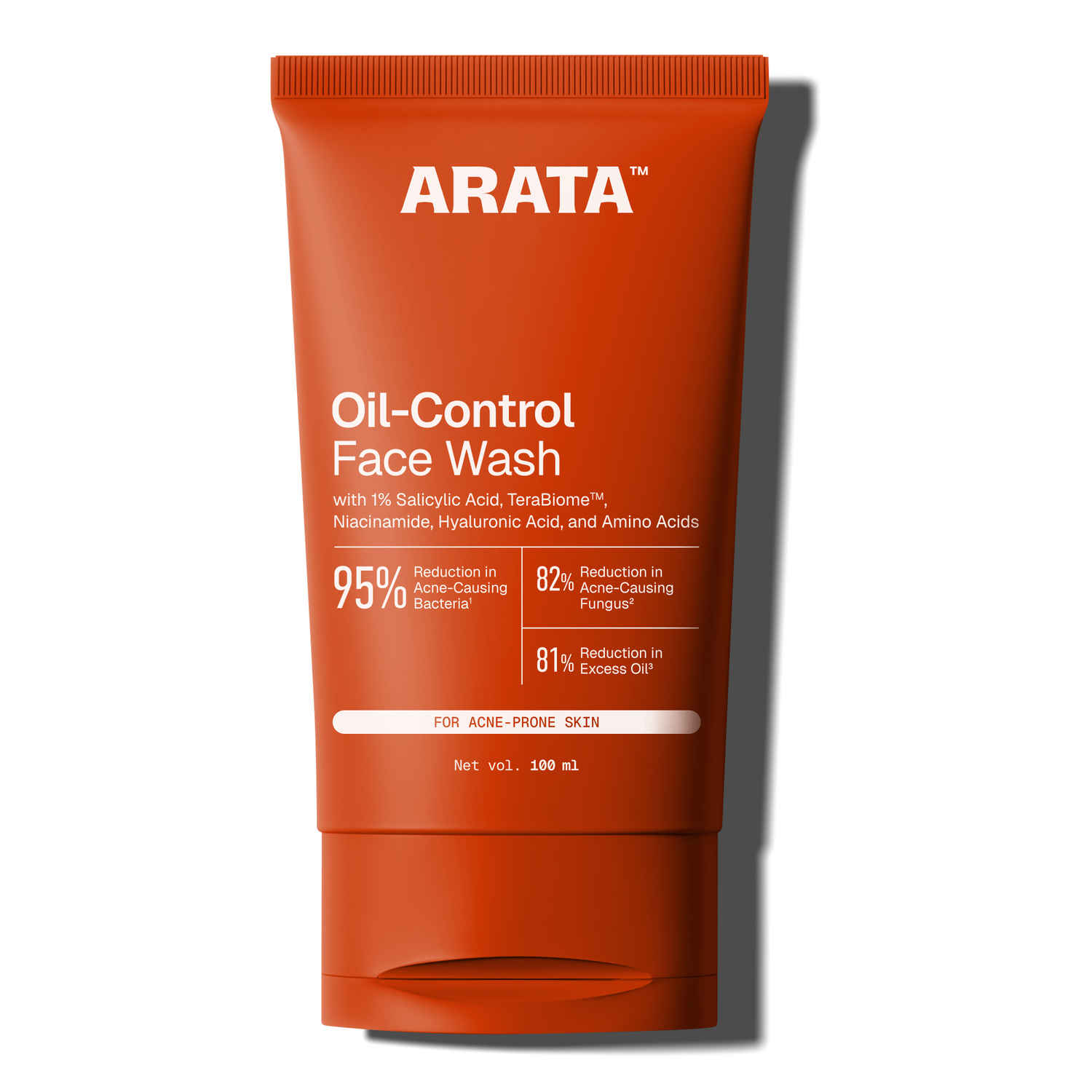 Buy Arata Menthol Ice Burst Face Wash with 1% Salicylic Acid | Brightens & Detans skin, Reduces & Prevents Acne | For all Skin Types 100 ml - Purplle