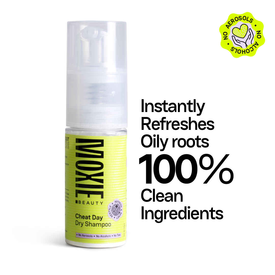 Buy Moxie Beauty Cheat Day Dry Shampoo | Absorbs Oil & Refreshes Greasy Roots | No Alcohol or Aerosols - 100% Plant-based | No white-cast or buildup | 30 gm, Pack of 1 - Purplle
