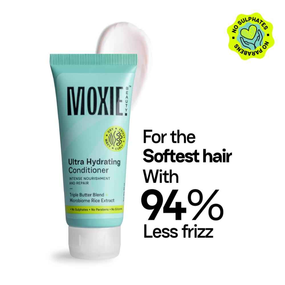 Buy Moxie Beauty Ultra Hydrating Conditioner | For Softer, Frizz-Free Hair | Sulphate and Parabens Free | 50 ml, Pack of 1 - Purplle