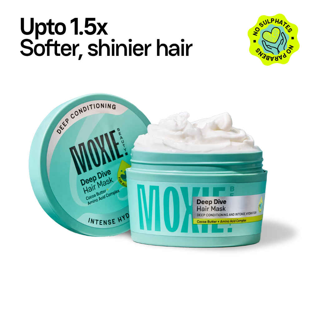 Buy Moxie Beauty Deep Dive Hair Mask | Deep Conditioning Treatment | For Dry & Frizzy Hair | 200 ml, Pack of 1 - Purplle