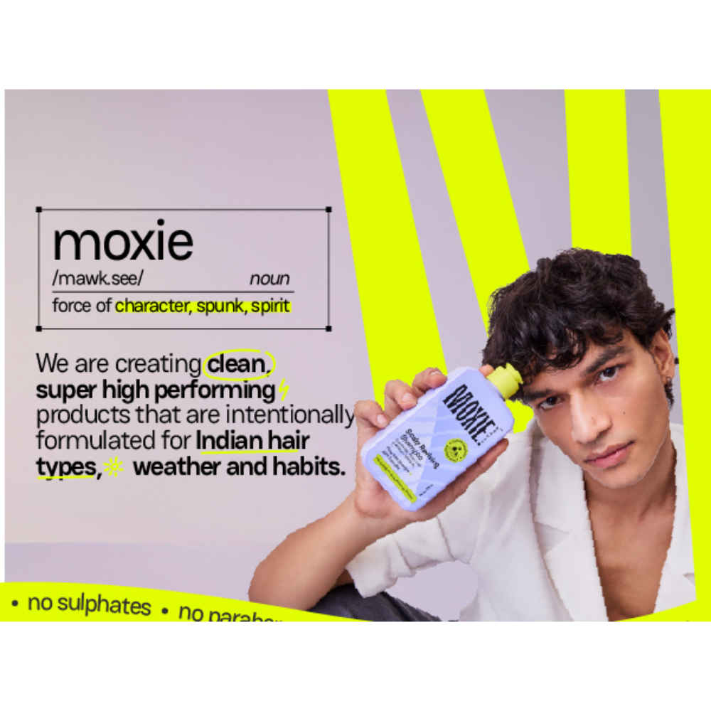 Buy Moxie Beauty Anti-Dandruff Shampoo | AHA-BHA infused | Removes Scalp Buildup | Sulphate and Parabens Free | 200 ml, Pack of 1 - Purplle