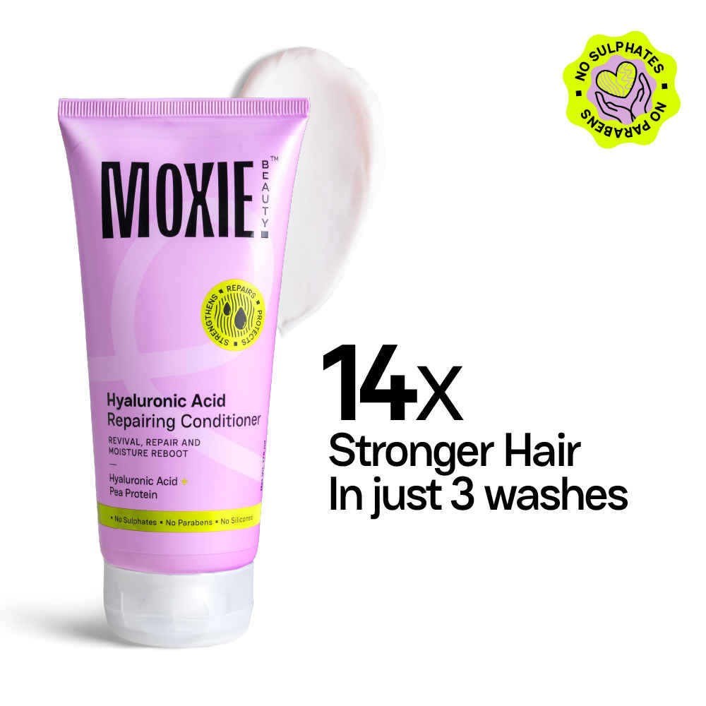 Buy Moxie Beauty Hyaluronic Acid Hydrating Conditioner | For Dry & Damaged Hair | Reduces Breakage | Sulphate and Parabens Free | 175 ml, Pack of 1 - Purplle