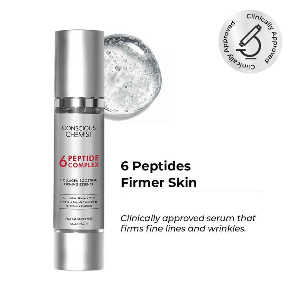 Buy Conscious Chemist 6 Peptide Serum for Face serum for anti-ageing 50 ml - Purplle