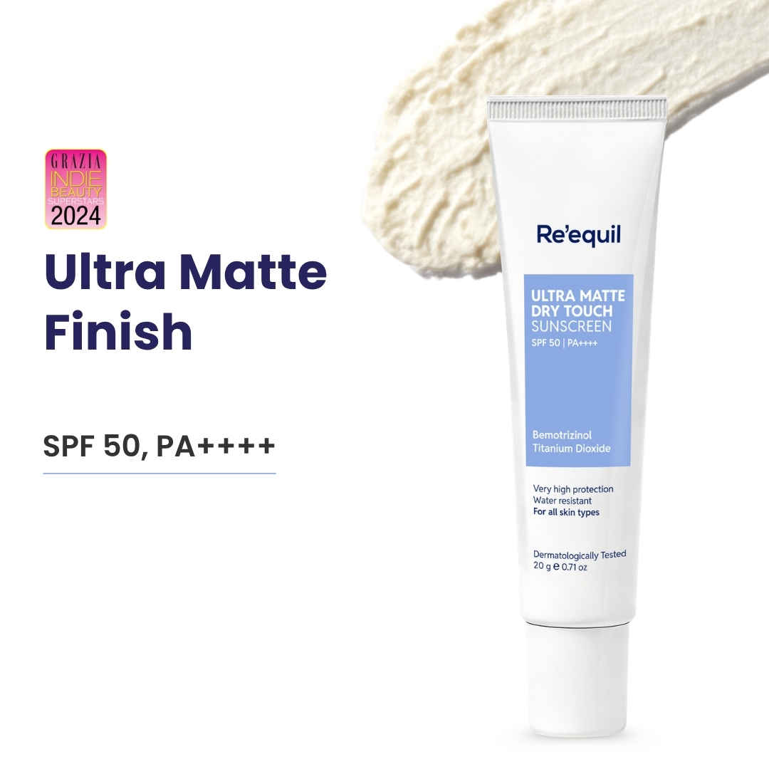 Buy Re'equil Ultra Matte Dry Touch Sunscreen Gel Spf 50 PA++++ (20 gm) - Purplle