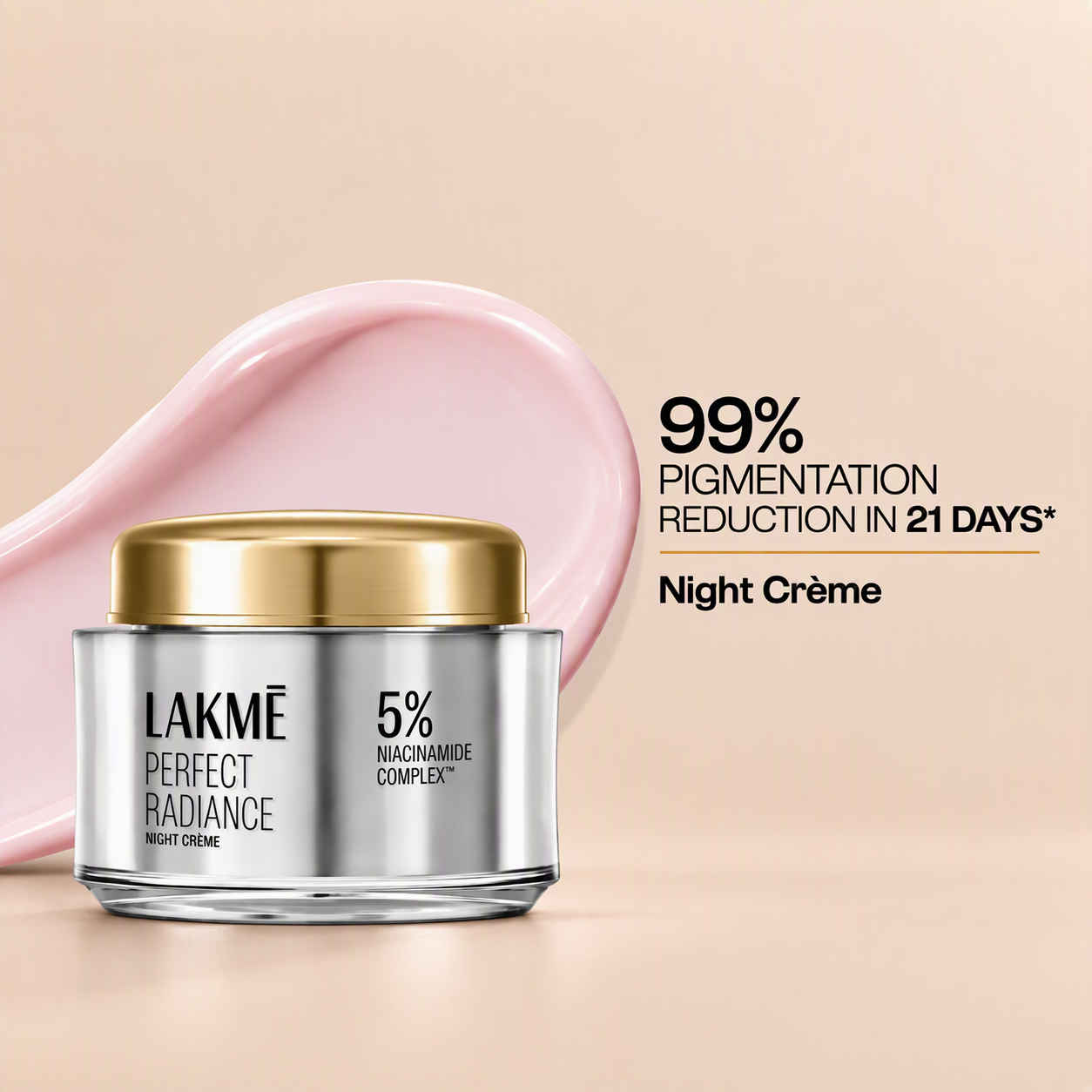 Buy Lakme Perfect Radiance, Pigmentation Treatment Night Creme, With 5% Niacinamide Complex For Dark Spots, For Women (28 gm) - Purplle