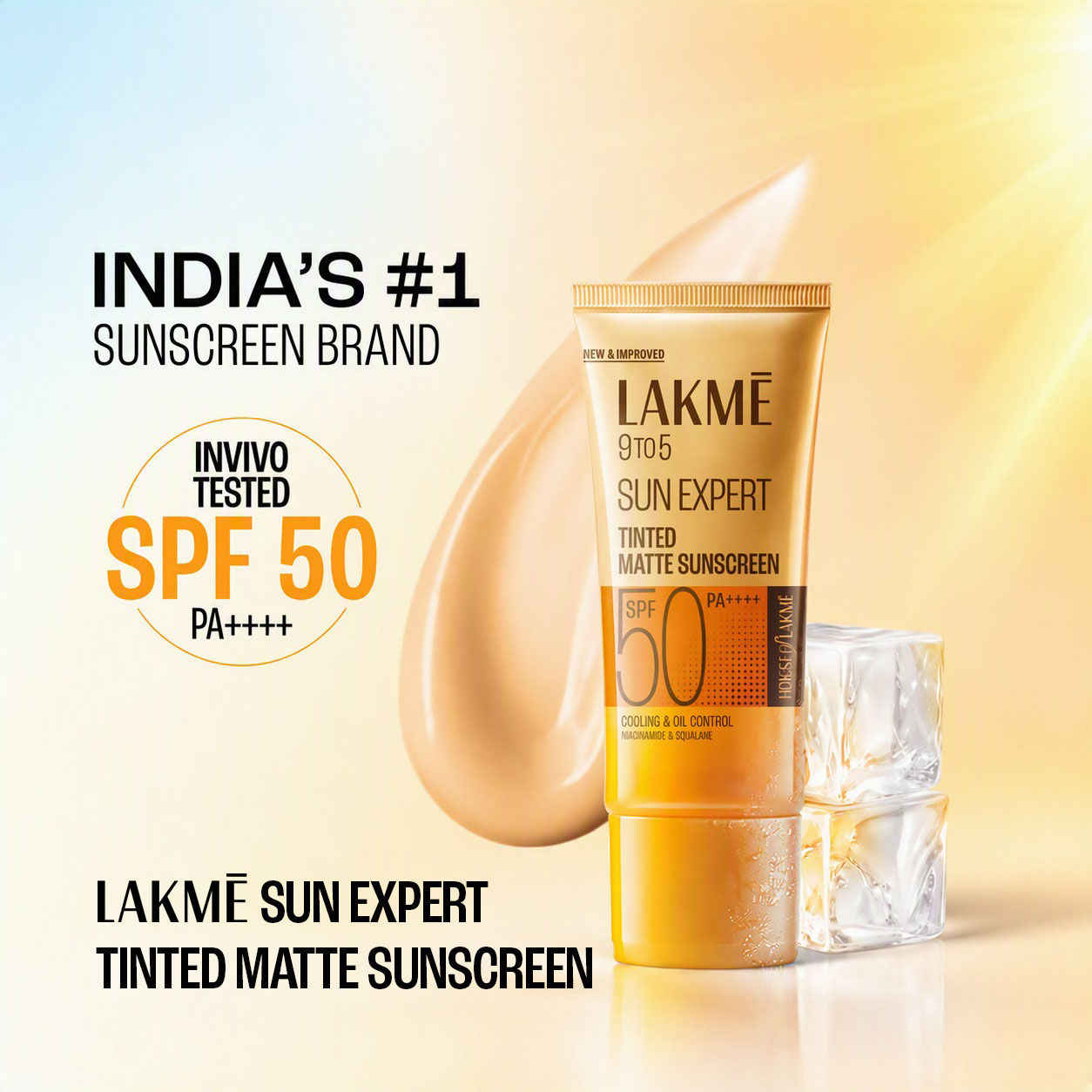 Buy Lakme Tinted Sunscreen With Niacinamide For Even Tone Skin, SPF 50 Pa++++, No White Cast (50 ml) - Purplle