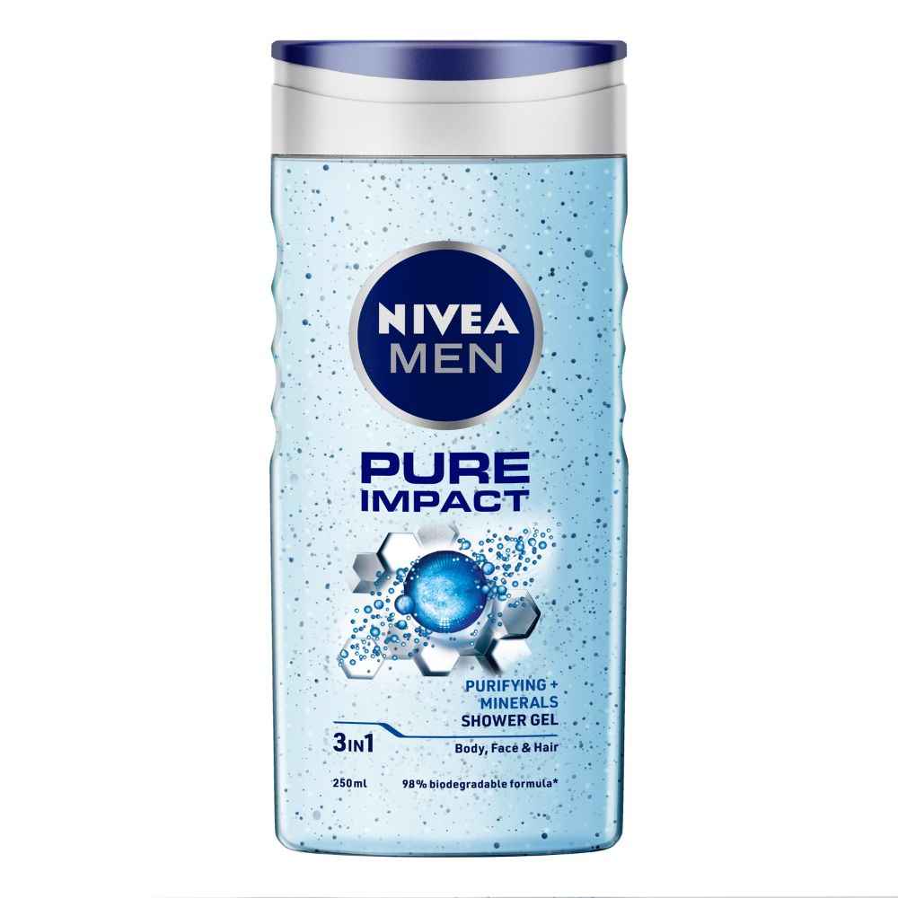 Buy Nivea Men Pure Impact Shower Gel (250 ml) - Purplle